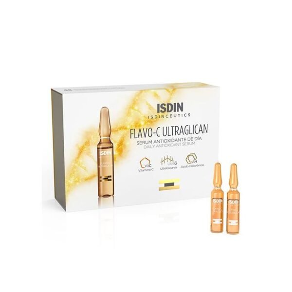 Flavo-C Ultraglican Serum 10 Amp - Serum antioxidante y reafirmante con vitamina C y Ultraglicanos.