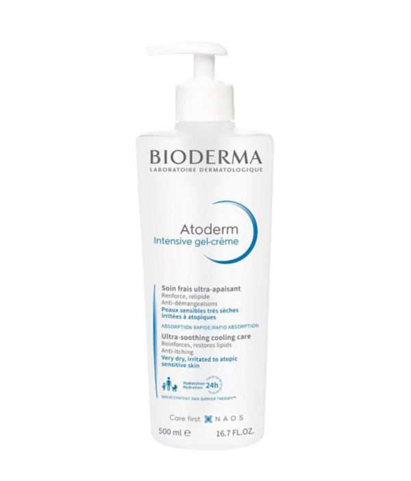 Atoderm Gel Crème 500ML de Bioderma - Hidratación Fresca para Pieles Secas y Atópicas