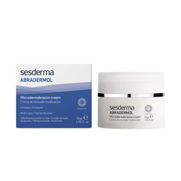 Abradermol Crema Microdermoabrasión - Exfoliante Facial y Corporal con Cristales de Óxido de Aluminio