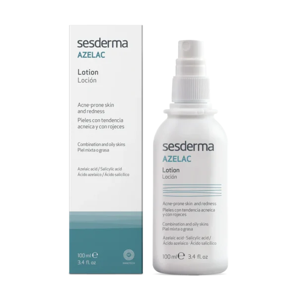 Sesderma Azelac Loción Facial Corporal - Tratamiento para acne, foliculitis y vellos encarnados